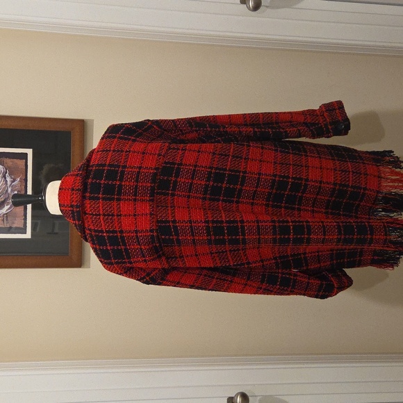 Zara Plaid Tweed Fringe - Picture 3 of 8